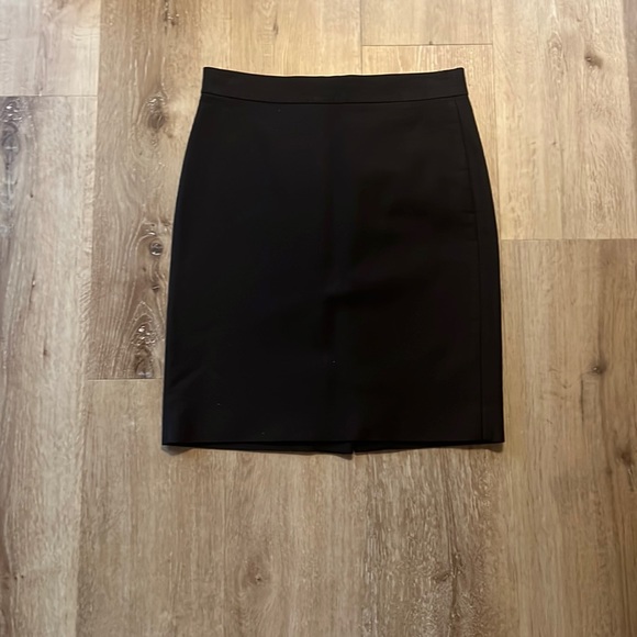 No. 2 Pencil® skirt in bi-stretch cotton blend - black - size 0 - Picture 1 of 3